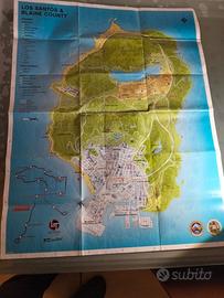 Mappa cartacea GTAV  Los Santos & blaine County.