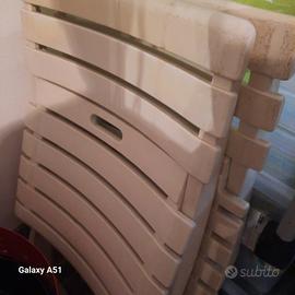 2 sedie da giardino richiudibili