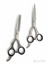 Forbici Professionali 6" Set Taglio e Sfilzino