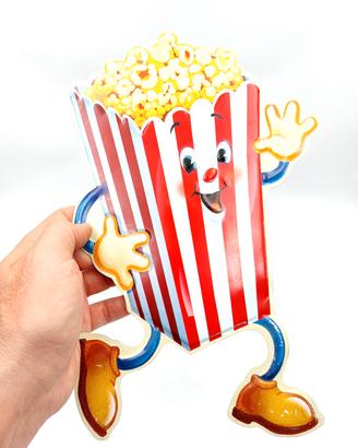 Insegna metallica uomo dei Pop Corn, Netflix