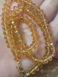 collana chiusura argento925 e cristallo