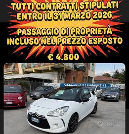 DS3 1.4 DIESEL 68CV ANNO 2010-OK NEOPATENTATI
