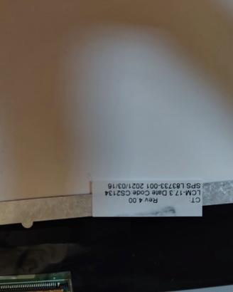 SCHERMO DISPLAY LCD NOTEBOOK HP 470 G7 17"