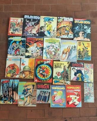 lotto fumetti vari topolino, tex, dylan dog, miki,