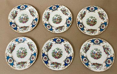 Set 6 Piatti Porcellana Coalport Made in England