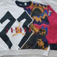 Felpa Vintage rara NIKE JORDAN VII 7 1992 ALL OVER