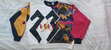 Felpa Vintage rara NIKE JORDAN VII 7 1992 ALL OVER