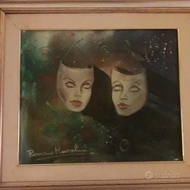 Quadro "Le maschere" di Romano Mussolini