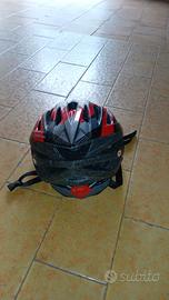 Casco mtb adulto bianco e rosso