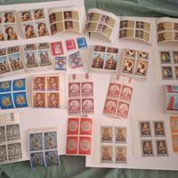 22 quartini  e 5 francobolli Vaticano 1966 1971