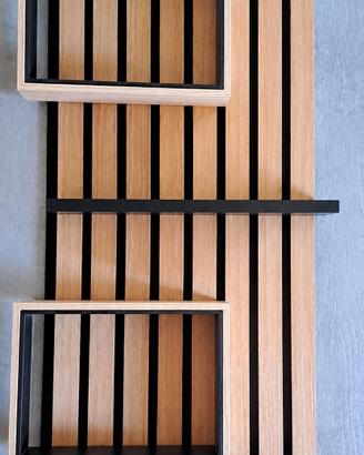 Set decorativo giardino in legno Ripiani design