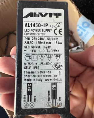 Nr.16 pezzi Lotto alimentatori Driver LED ALVIT