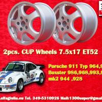 2 pz. cerchi Porsche Cup 7.5x17 ET52 944 1987- 944