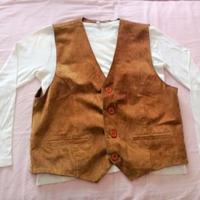 Gilet vintage anni '80 in pelle come NUOVO vestiti