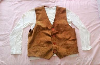 Gilet vintage anni '80 in pelle come NUOVO vestiti