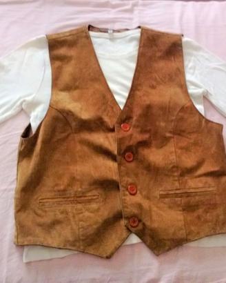 Gilet vintage anni '80 in pelle come NUOVO vestiti