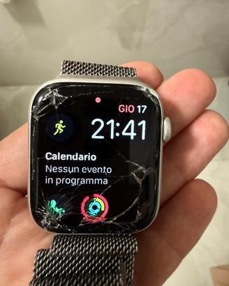 Apple watch 5 45mm gps + cellular vetro rotto