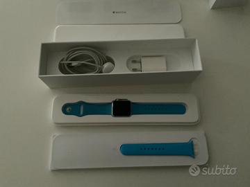 Apple watch serie 1 azzurro da 38mm