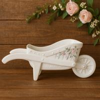carriola in ceramica 