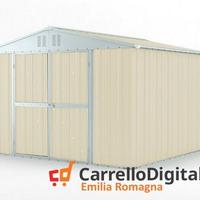 Box struttura lamiera Acciaio 327x307cm avorio