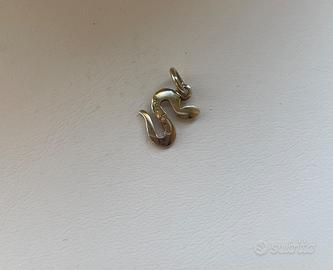 Ciondoli Dodo  in oro 18kt - pulcino + serpente