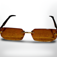 Occhiali Sole Rettangolari Arancione – NUOVI