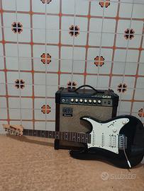 chitarra e amplificatore per chitarra