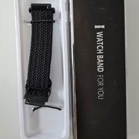 Cinturino 20mm Nylon Intrecciato Nero - Nuovo