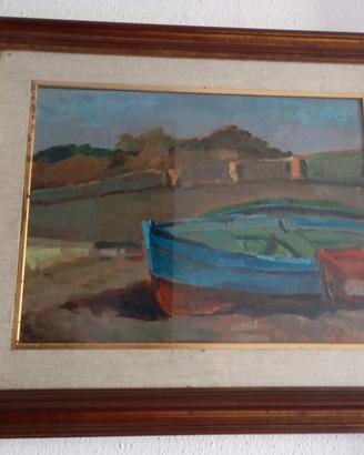 "Barche all'Ardenza" Fiorenzo Luperini vintage