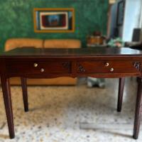 Scrivania/scrittoio vintage in castagno anni ‘60