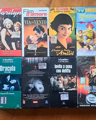 lotto 8 VHS videocassette Film vari  