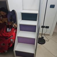 camera bambina/o completa di letto e armadio 