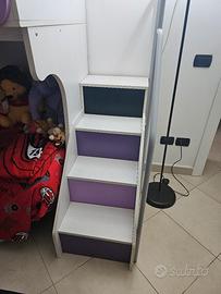 camera bambina/o completa di letto e armadio 