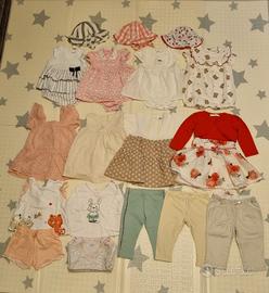 Lotto abbigliamento bimba 9-12 mesi 