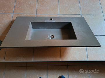 Top Piano Lavabo in Resina perMobile Bagno da 2 cm