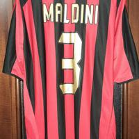 Maglia Milan 2005 2006 Home Maldini #3 Originale