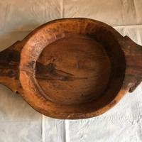 GRANDE PIATTO IN LEGNO CENTROTAVOLA RUSTICO