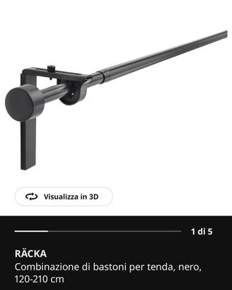 Bastoni per tende Ikea estensibili 120/210cm