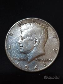 Mezzo dollaro in argento Kennedy 1964