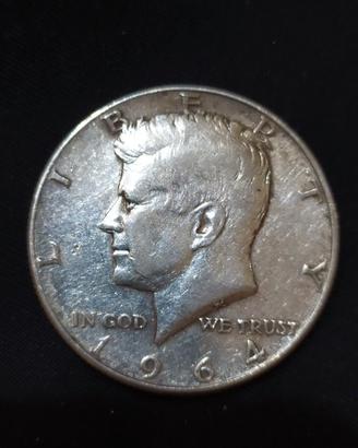 Mezzo dollaro in argento Kennedy 1964