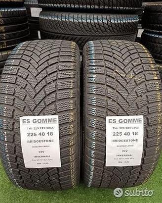 2 gomme 225 40 18 BRIDGESTONE INV RIF1100