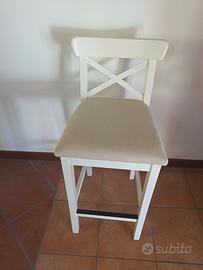 Sgabello IKEA bianco 