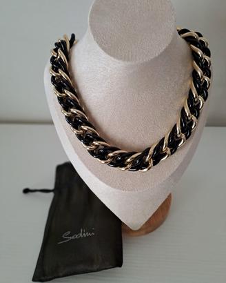 Collana nera/oro Sodini bijoux