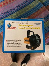 Faro alogeno ricaricabile FA 2000