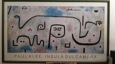 quadro con cornice paul klee "insula dulcamara".