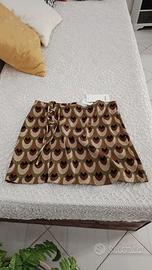 Minigonna Bershka fantasia optical