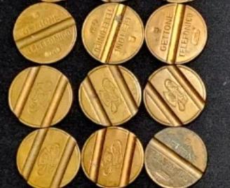 30 gettoni telefonici assortiti 