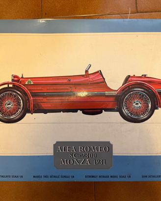 Maquette Pocher Alfa Romeo 8C 2300 Monza 1931 - Échelle 1:8, Kit Partiellement Assemblé