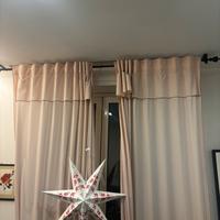 Set tende + bastoni tende + supporti da parete