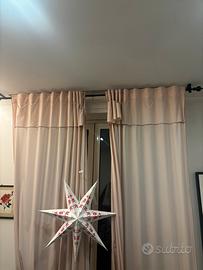 Set tende + bastoni tende + supporti da parete